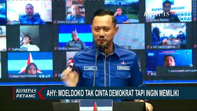 Gelar Rapat Pimpinan Menyikapi KLB Deli Serdang, AHY: Moeldoko Tidak Mencintai Tapi Ingin Memiliki