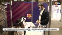 Los jugadores del Barcelona ejercen su derecho al voto: Messi, Busquets, Jordi Alba, Sergi Roberto…