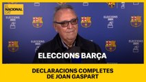ELECCIONS BARÇA | Declaracions completes de Joan Gaspart