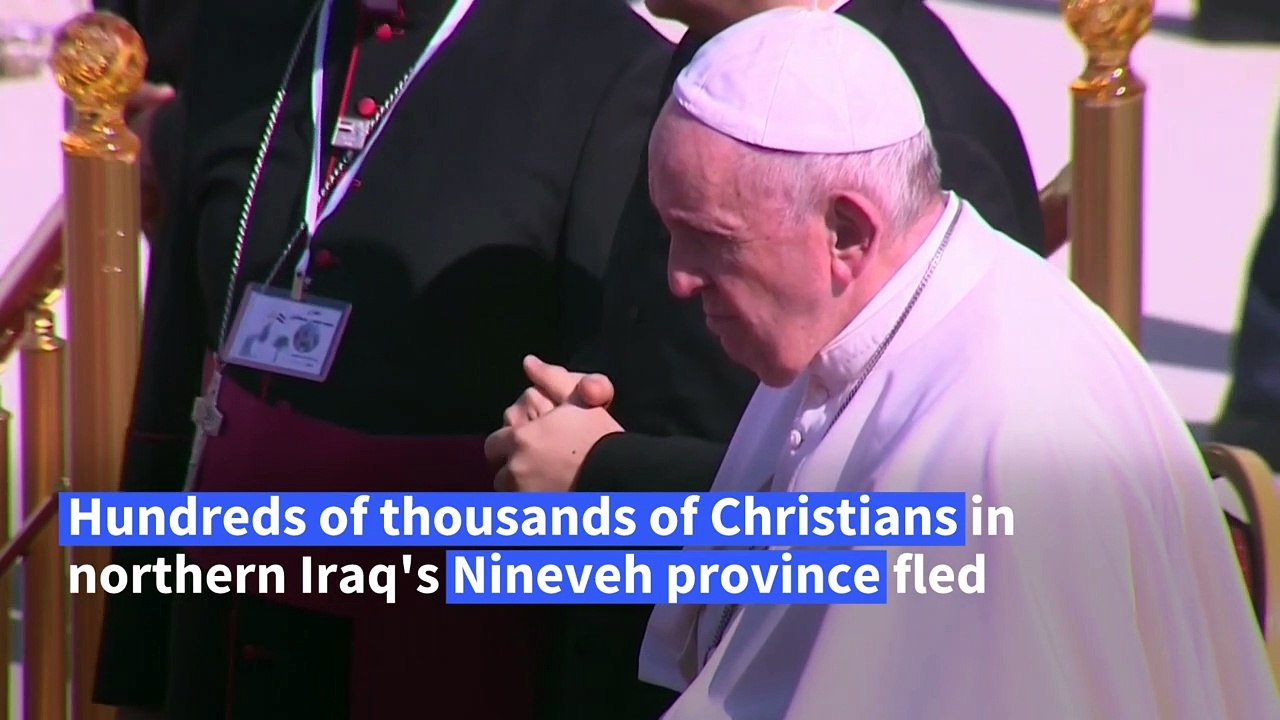 Pope Francis prays for 'victims of war' in Mosul
