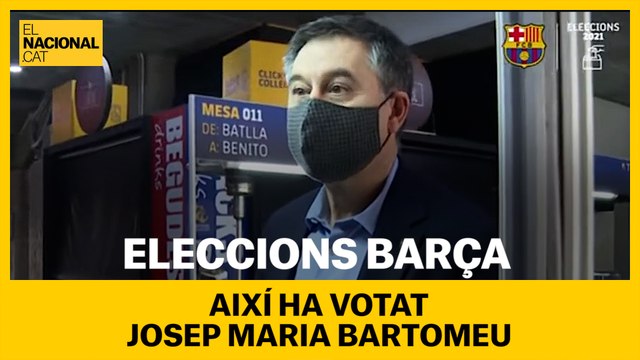ELECCIONS BARÇA | Així ha votat Josep Maria Bartomeu