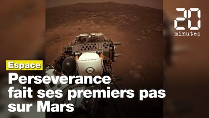 Perseverance fait ses premiers pas sur Mars