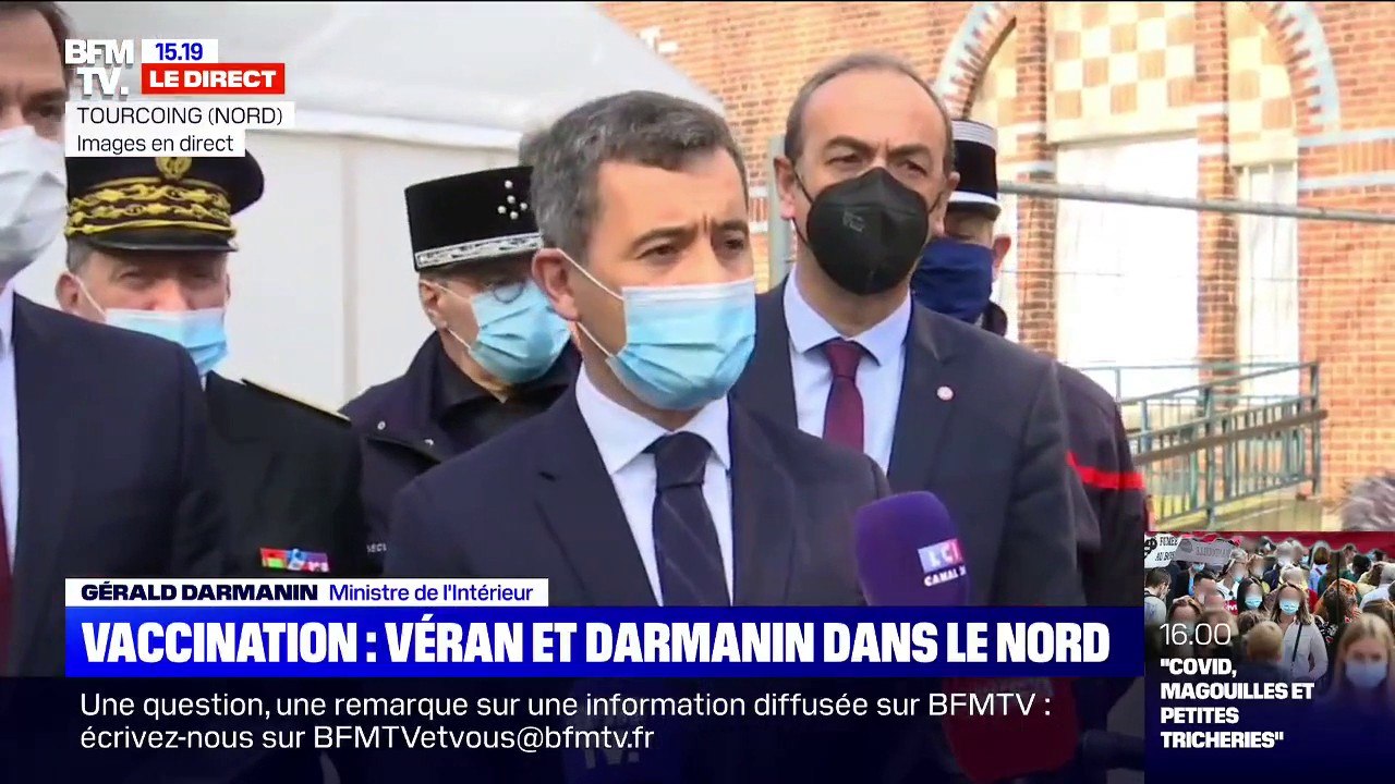 Gérald Darmanin: "Plus de 10.000 sapeurs-pompiers étaient mobilisés ce week-end" pour la vaccination