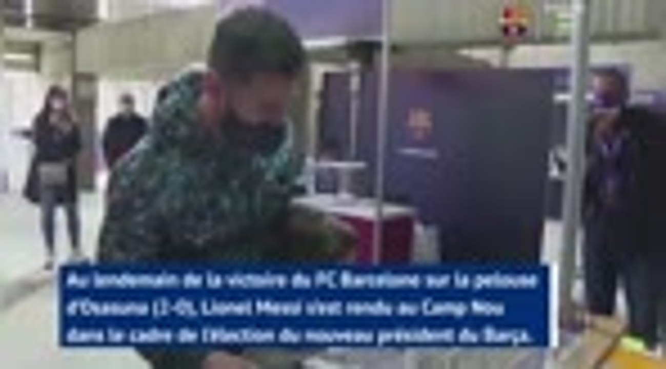Barcelone - Messi a voté