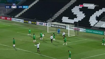 Une tête rageuse de Fulgini et Angers ouvre le score