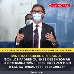 Figueroa responde a exigencia del Colegio de Profesores