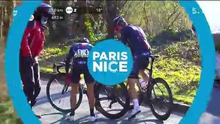 Paris-Nice 2021 stage 1 CRASH [CHUTE] of RICHIE PORTE