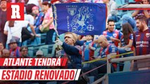 Atlante pinta estadio de la ciudad de los deportes para que vuelva a ser azulgrana