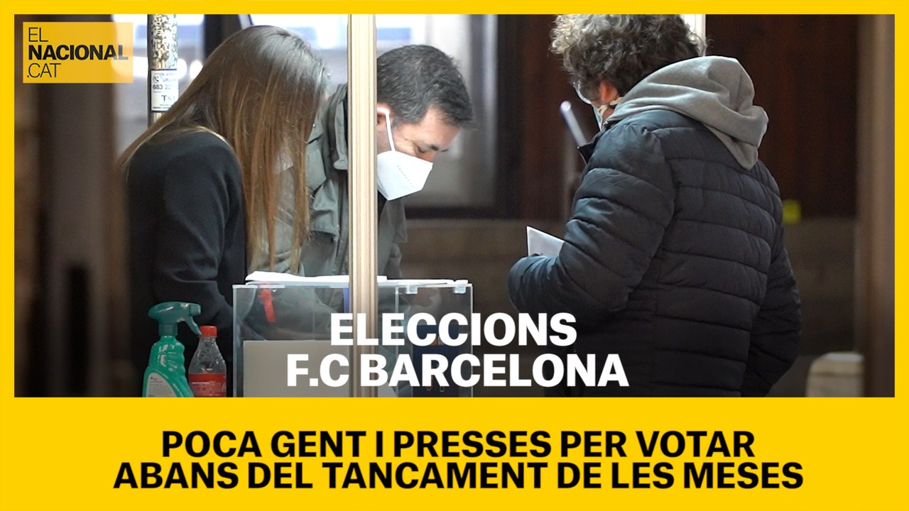 ELECCIONS BARÇA | Pocs votants i presses per votar abans del tancament de les meses