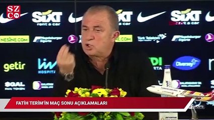 Fatih Terim:Şeref tribününden küfür ediyorlar