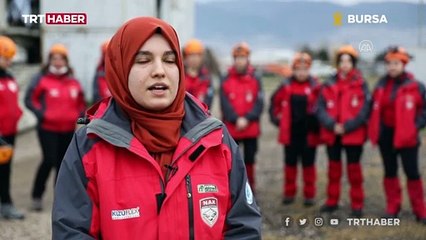 Arama kurtarma gönüllüsü kadınlar hazır kıta bekliyor
