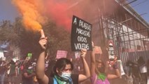 Periodistas salvadoreñas se suman a manifestación para exigir medios libres de acoso