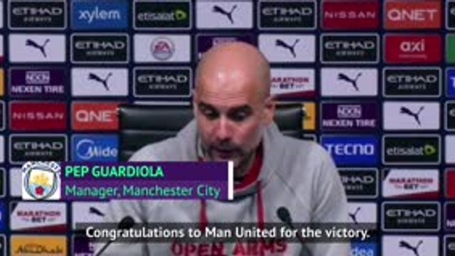 'We've played worse and won' - Guardiola on Manchester derby defeat