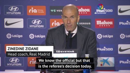 Zidane and Simeone debate El Clasico penalty claim