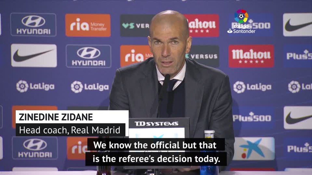 Zidane and Simeone debate El Clasico penalty claim