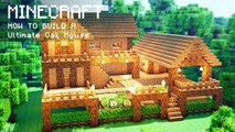 Minecraft- How To Build a Ultimate Oak Survival Farm House