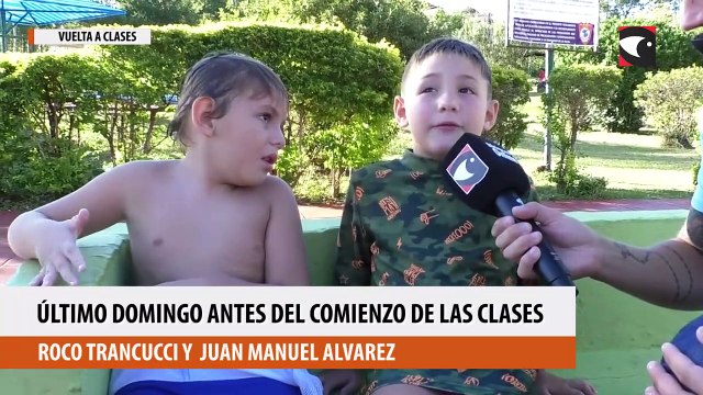 último domingo antes del comienzo de clases