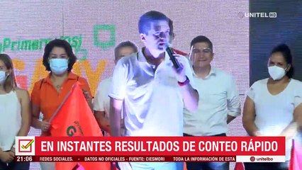 “Hemos ganado y hay que festejar”: Gary Añez que se declara ganador de la Alcaldía cruceña
