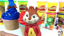 Alvin and the Chipmunks Playdoh Ice Cream Toy Surprises with Theodore & Simon