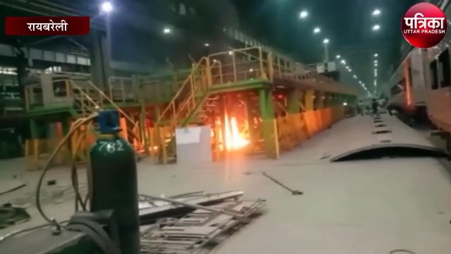 रायबरेली के रेलकोच फैक्ट्री के सेल शॉप मे लगी आग,फायर ब्रिगेड ने आग पर पाया काबू