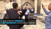 İsrail polisinden Hristiyan din adamlarının protestosuna müdahale