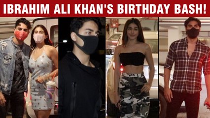 Aryan Khan, Alaya F, Ahaan Shetty With GF Arrive At Ibrahim Ali Khan's Birthday Bash