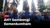 Sambangi Kemenkumham, AHY Ditemani Petinggi Demokrat dan 34 Perwakilan DPD