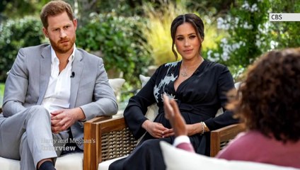 Télécharger la video: Meghan Markle charge la famille royale avec des accusations de racisme et révèle avoir voulu se suicider face à Oprah Winfrey