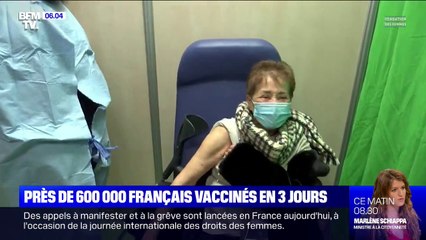 Covid-19: près de 600.000 Français ont été vaccinés en trois jours