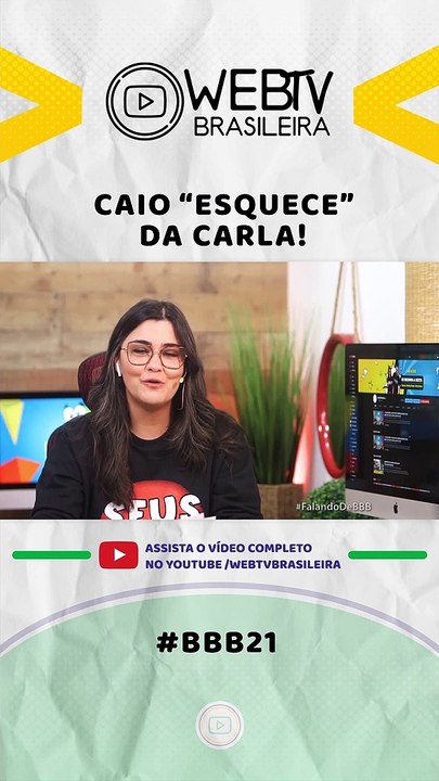 BBB21: CAIO "ESQUECE" DA CARLA!