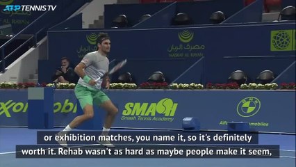 Federer's expectations 'low' for comeback match in Doha