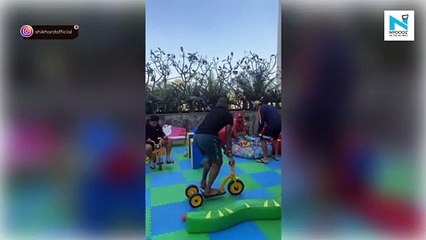 Watch, Shikhar Dhawan, Rishabh Pant, Rohit Sharma have a blast at kids zone