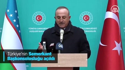 Türkiye'nin Semerkant Başkonsolosluğu açıldı