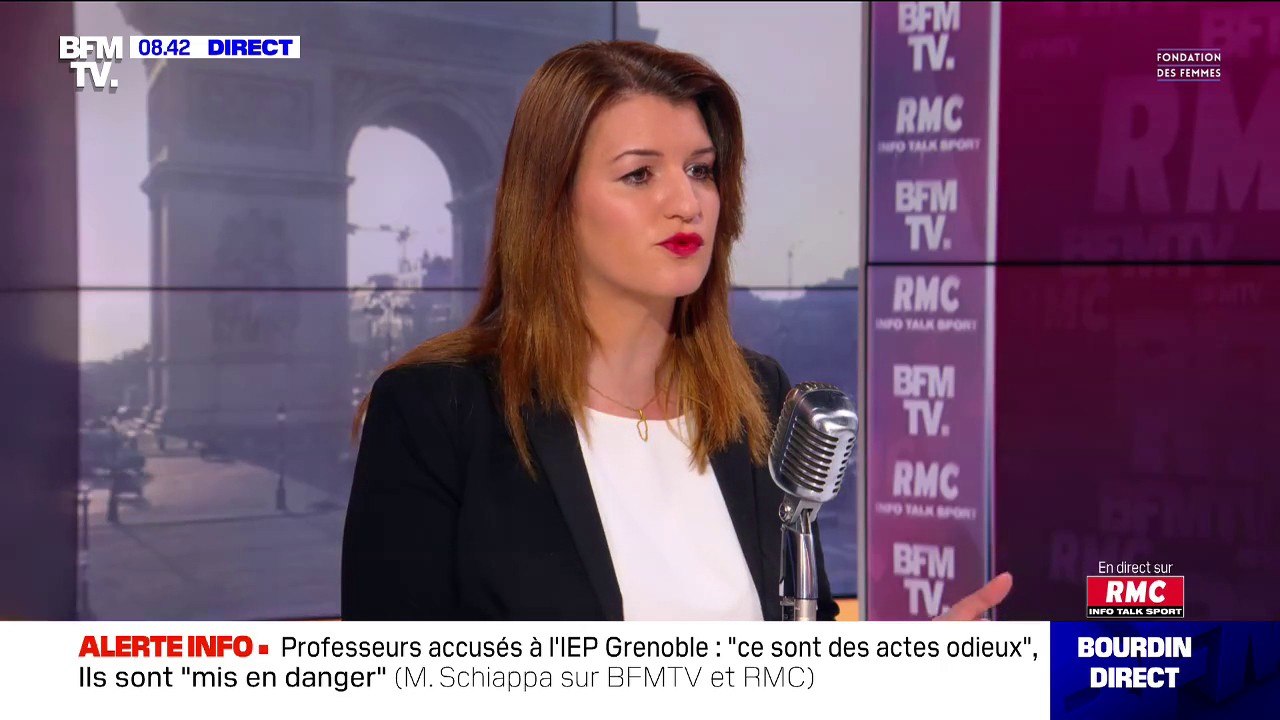 Marlène Schiappa: "Quand on est condamné pour des faits de violences conjugales, on doit avoir l'honneur de démissionner de ses fonctions"