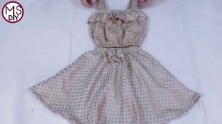 बचे हुए कपड़े से बनाए प्यारी सी ड्रेस - Baby Dress - Baby frock