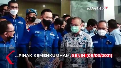 Lawan Kudeta, AHY Bawa 5 Kontainer ke Kemenkumham, Ini Isinya