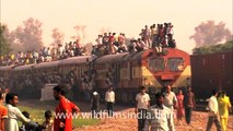 Indian train in all its (crowded!) glory!