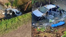 Feci kazada otomobil dereye uçtu: 3 ölü, 2 yaralı