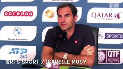 ATP - Doha 2021 - Roger Federer au micro de RTS Sport : "Je suis de nouveau sur le circuit. C'est déjà un exploit en soi"