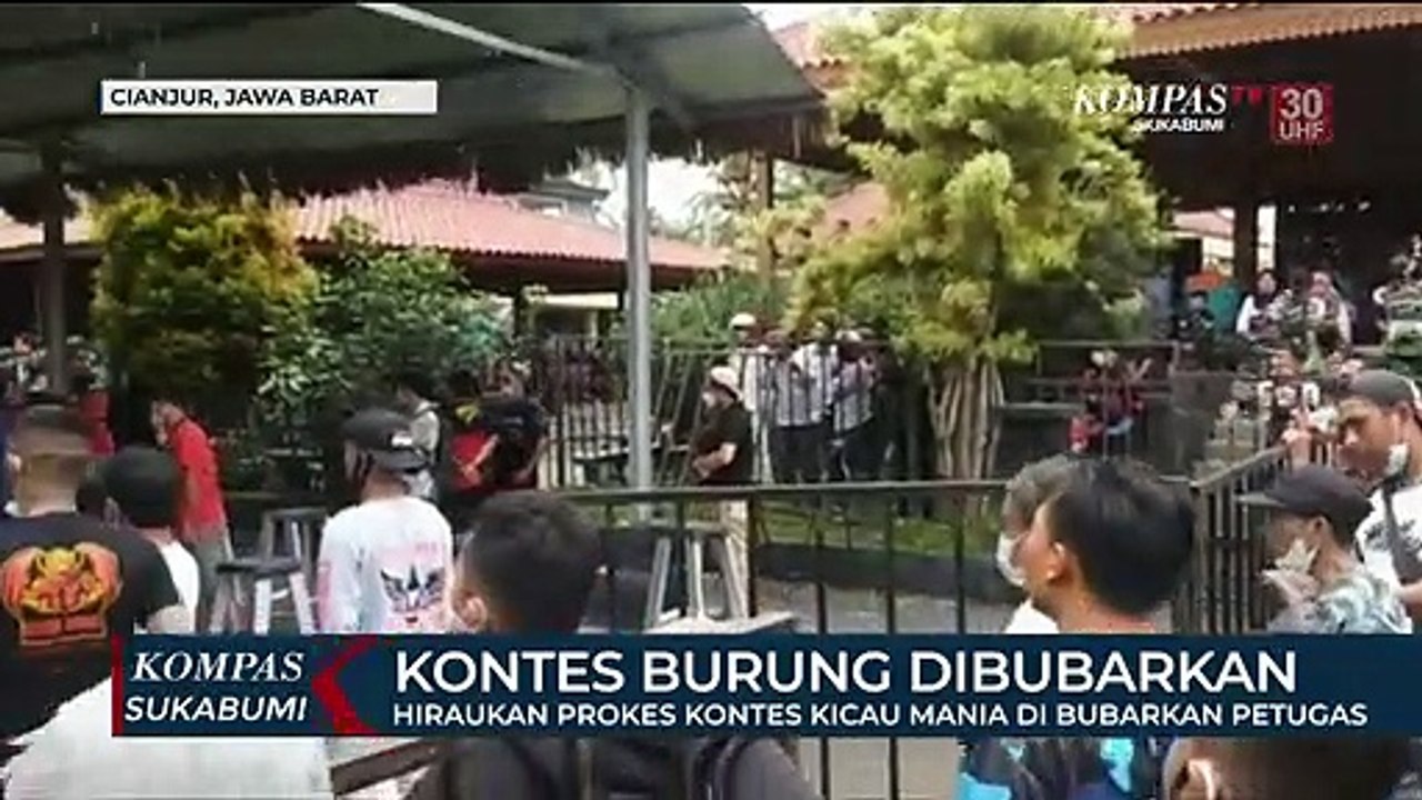 Hiraukan Prokes Kontes Kicau Mania Di Bubarkan Petugas