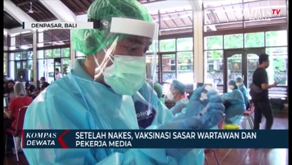 Vaksinasi Wartawan Dan Pekerja Media Di Bali