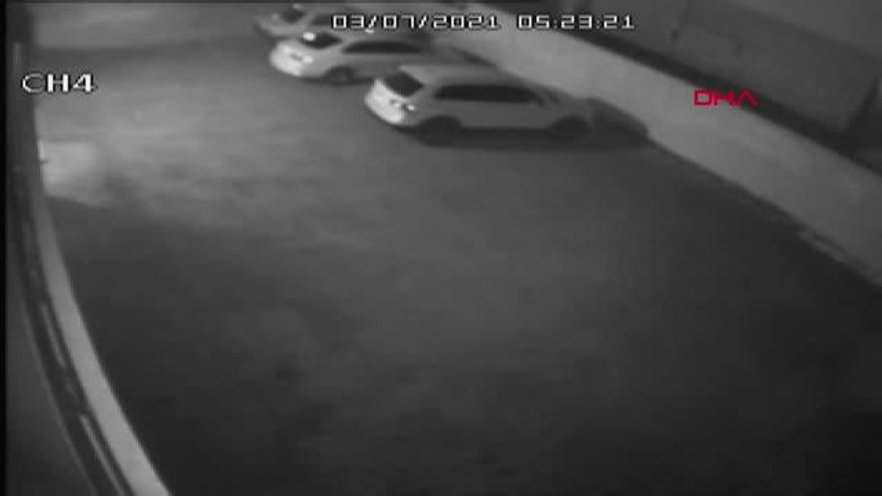 Son dakika haberi: ŞANLIURFA Otomobilin ateşe verildiği anlar güvenlik kamerasında