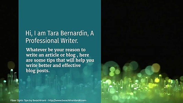 Tips for Writing Effective Blog Posts