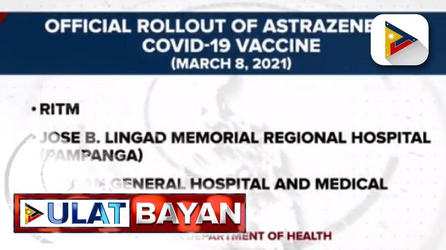 Vaccine rollout ng AstraZeneca vaccines, sinimulan na