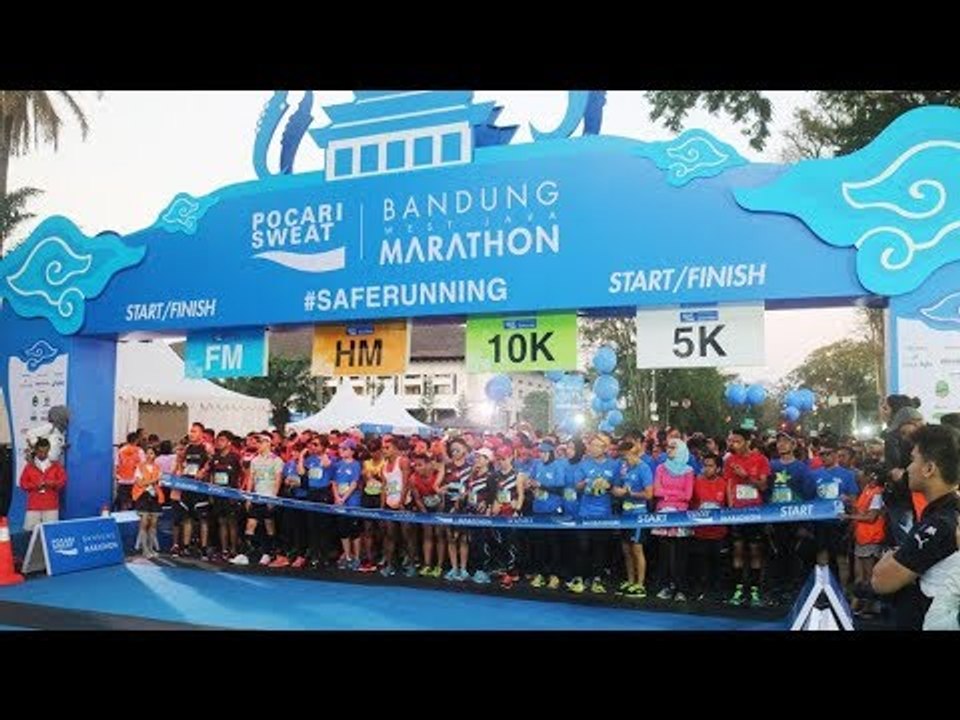 kemeriahan Bandung West Java Marathon 2018
