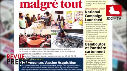 REVUE DE PRESSE CAMEROUNAISE DU 08 MARS 2021