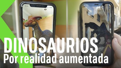 Скачать видео: ¡UN DINOSAURIO EN MI HABITACIÓN!  Ya es posible gracias a la realidad aumentada y Google