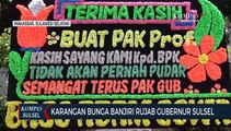 Karangan Bunga Banjiri Rumah Jabatan Gubernur Sulsel