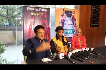" International Women's Day", "Vishwa Hindi Academy", Mumbai celebration and felicitations Press Conference & Poster Launch film "LOCKDOWN TO UNLOCK "(A Movie Based on Corona-Kaal), Written & Directed by Sunil Pal Produced By Sarita Pal