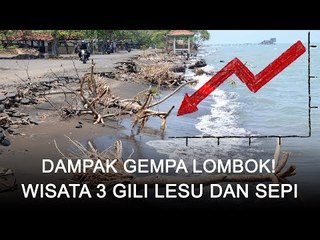 MIRIS..!!! Tempat Wisata 3 Gili Langsung Sepi dan Lesu Akibat Gempa Lombok
